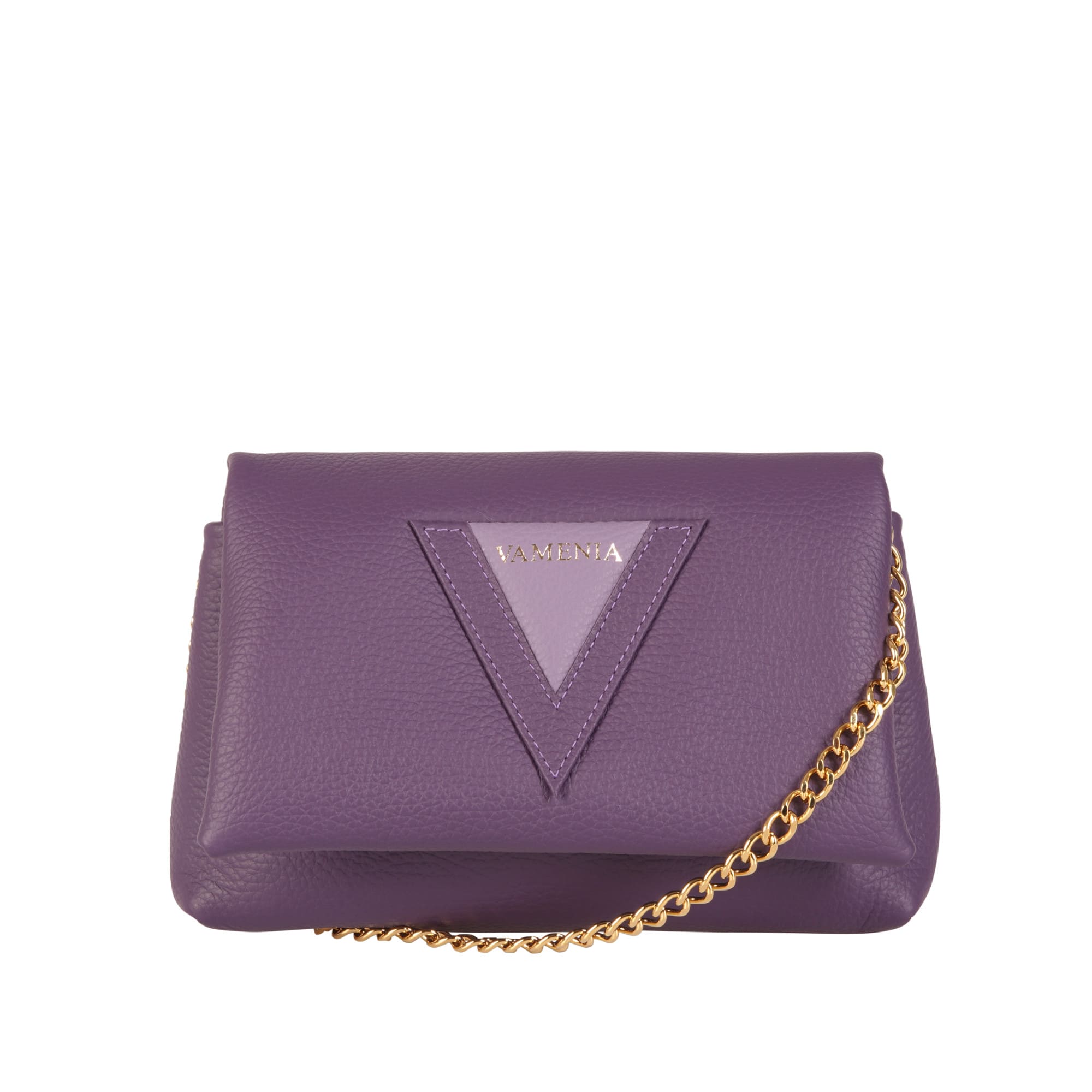 VAMENIA Handmade in Germany Purple crossbody bag made of